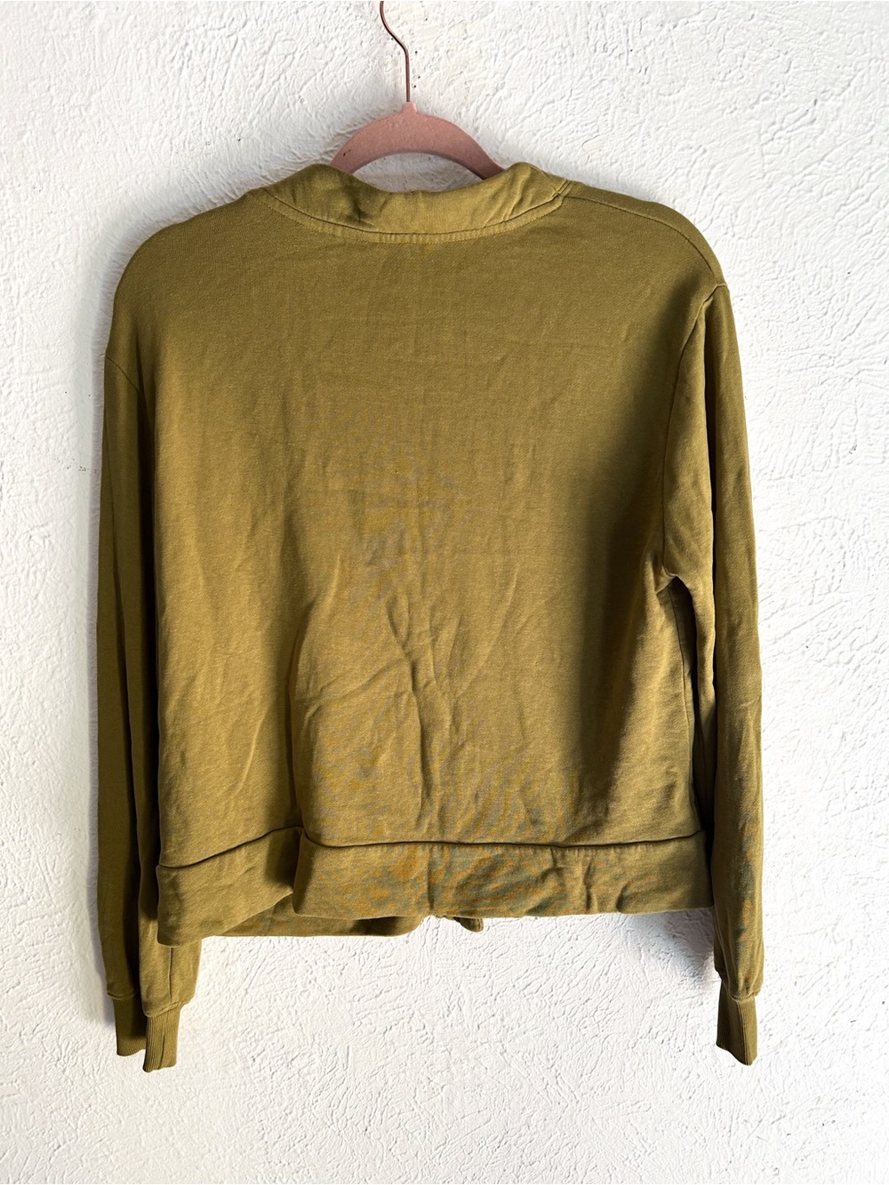 Toad & Co Hemp Daybreaker Cardi Small Moss Green Granola Cozy - Picture 3 of 6